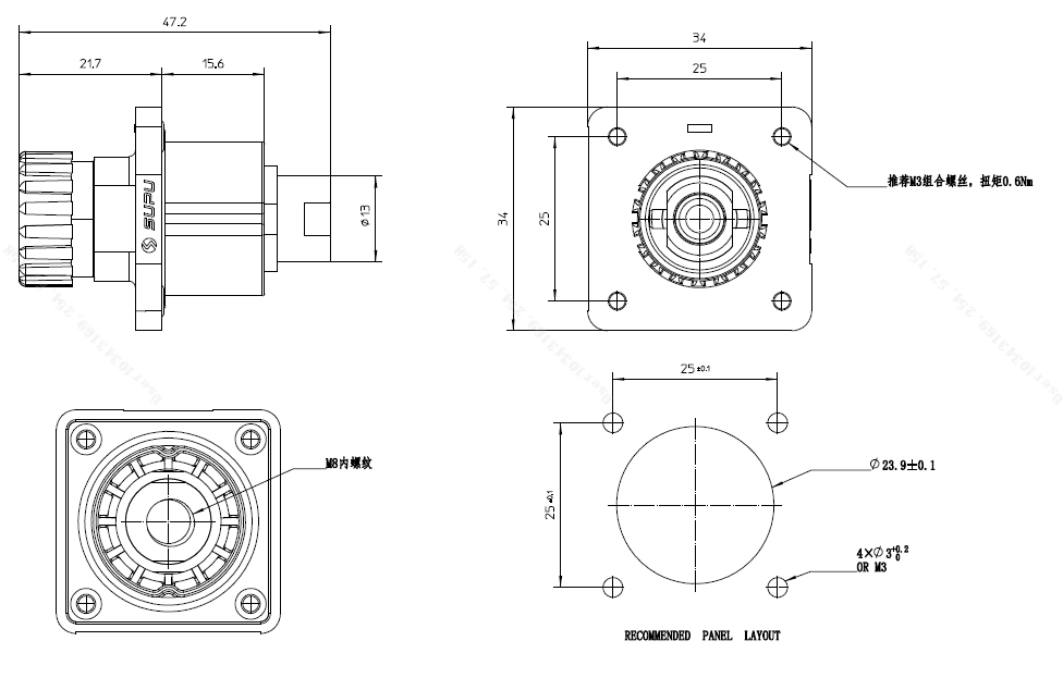 储能连接器ESF-RS250A70BS2-速普IP67新能源储能连接器