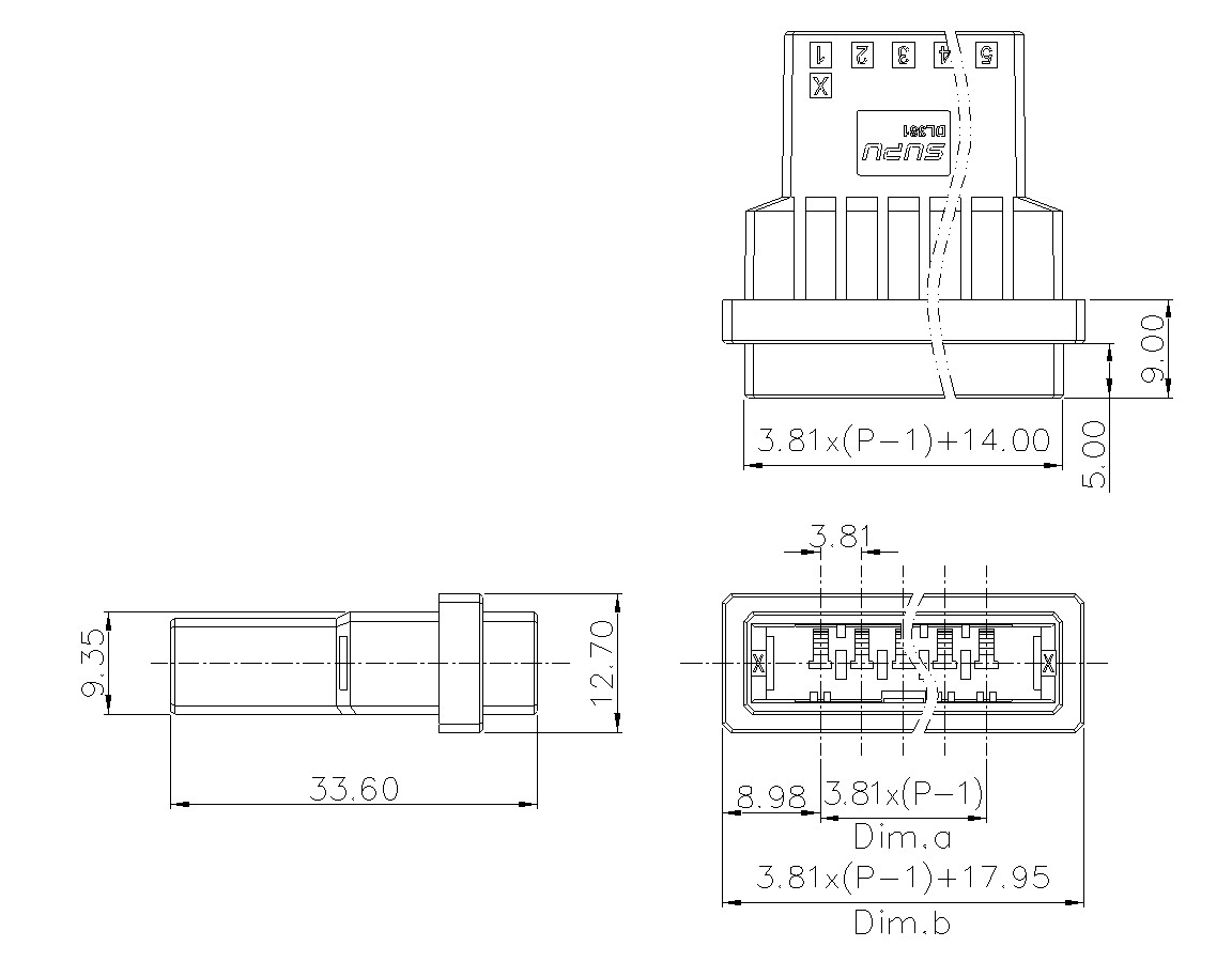 动态接插件连接器DL381H1XXF-BK-0X10(03-10)-速普电子