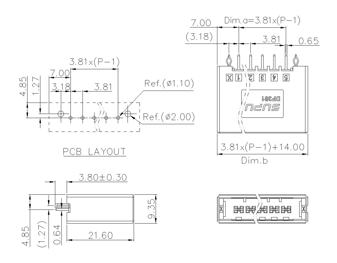 动态接插件连接器DP381V1XXF-BK-0X10(02-10)-速普电子