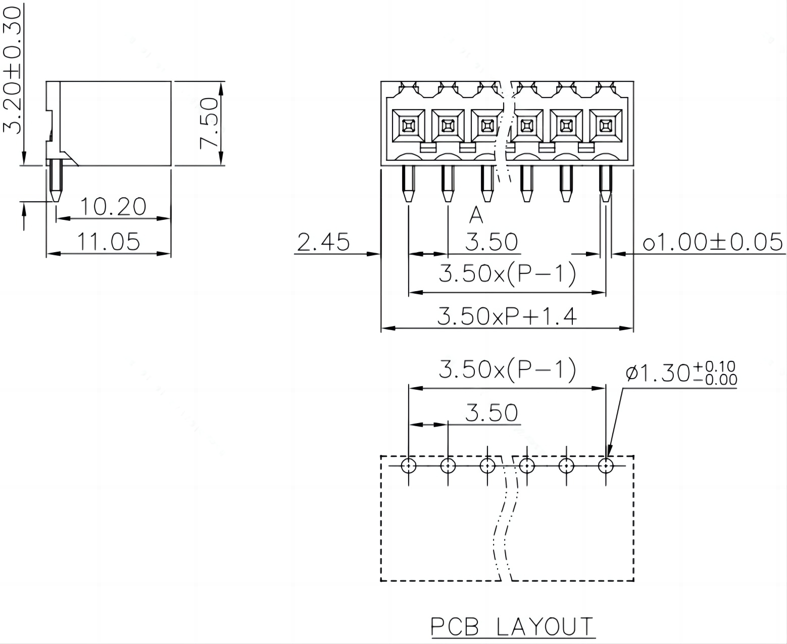 pcb连接器插座MC-PA3.5HXX-OG-WD